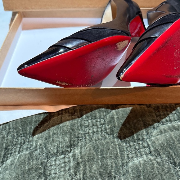 Christian Louboutin Black Patent Leather Heels - Picture 14 of 14